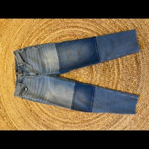 Ultra high rise Patchwork Hollister Mom Jean